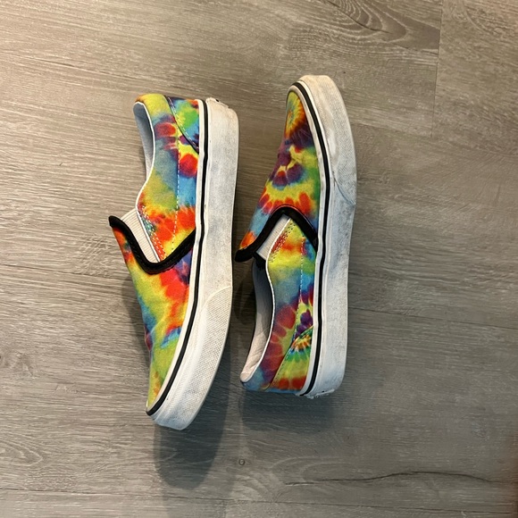 Tie Dye Kids Size 2 Vans - Picture 5 of 7